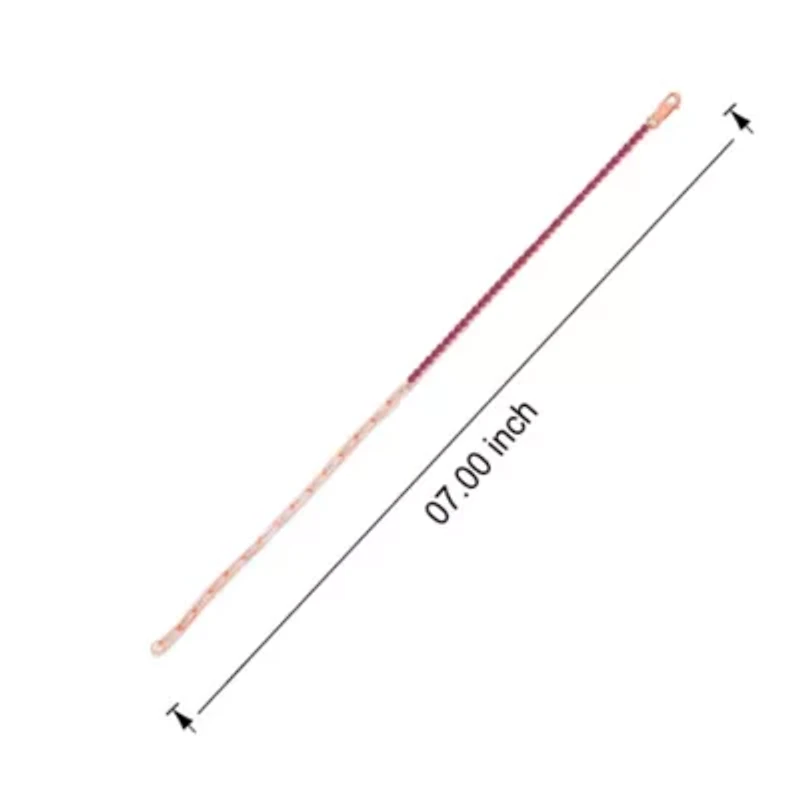 Lab Created 1.50 ct. t.w. Created Ruby Paperclip Tenis Bracelet in Sterling Silver