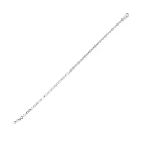 Lab Created 1.50 ct. t.w. Created Sapphire Paperclip Tenis Bracelet in Sterling Silver