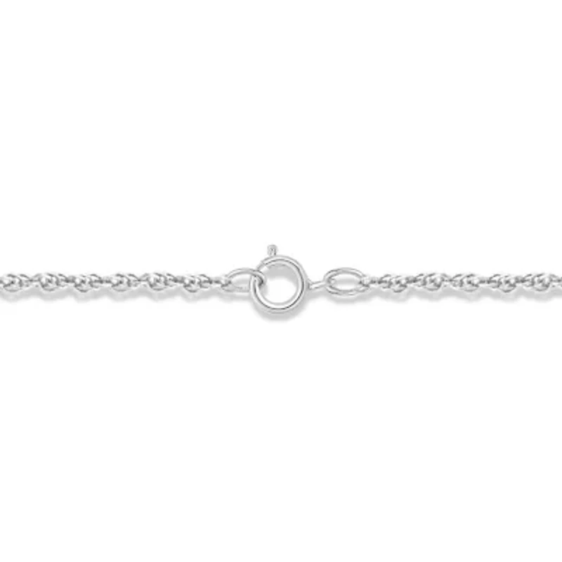 1/10 ct. t.w. Diamond and 1.0 ct. t.w. Created Blue Sapphire Pear Pendant in Sterling Silver