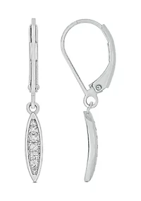 1/10 ct. t.w. Diamond Dangle Earrings in Sterling Silver