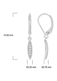 1/10 ct. t.w. Diamond Dangle Earrings in Sterling Silver