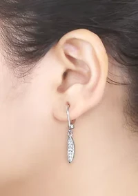 1/10 ct. t.w. Diamond Dangle Earrings in Sterling Silver