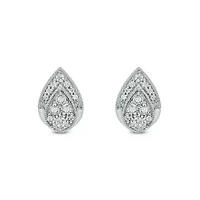 1/10 ct. t.w. Diamond Pear Earring in Sterling Silver