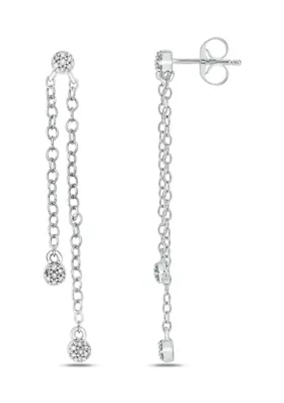 1/10 ct. t.w. Diamond Dangle Earring in Sterling Silver