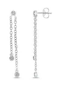 1/10 ct. t.w. Diamond Dangle Earring in Sterling Silver