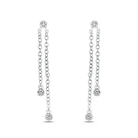 1/10 ct. t.w. Diamond Dangle Earring in Sterling Silver