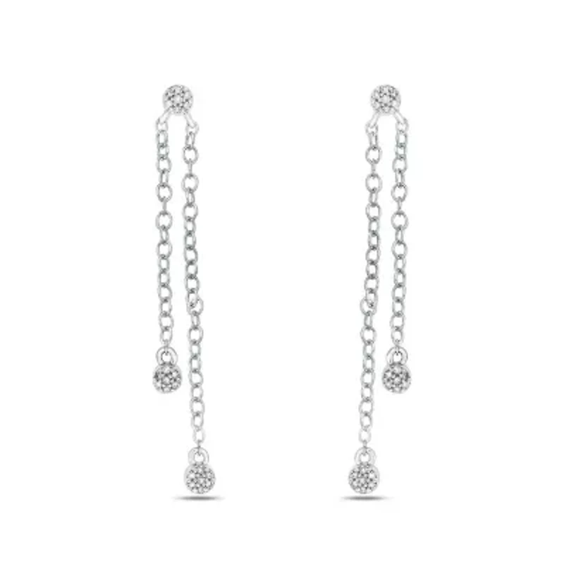 1/10 ct. t.w. Diamond Dangle Earring in Sterling Silver