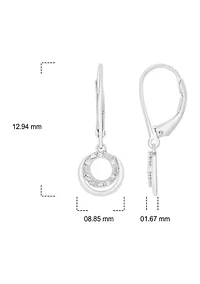 1/6 ct. t.w. Diamond Dangle Earrings in Sterling Silver
