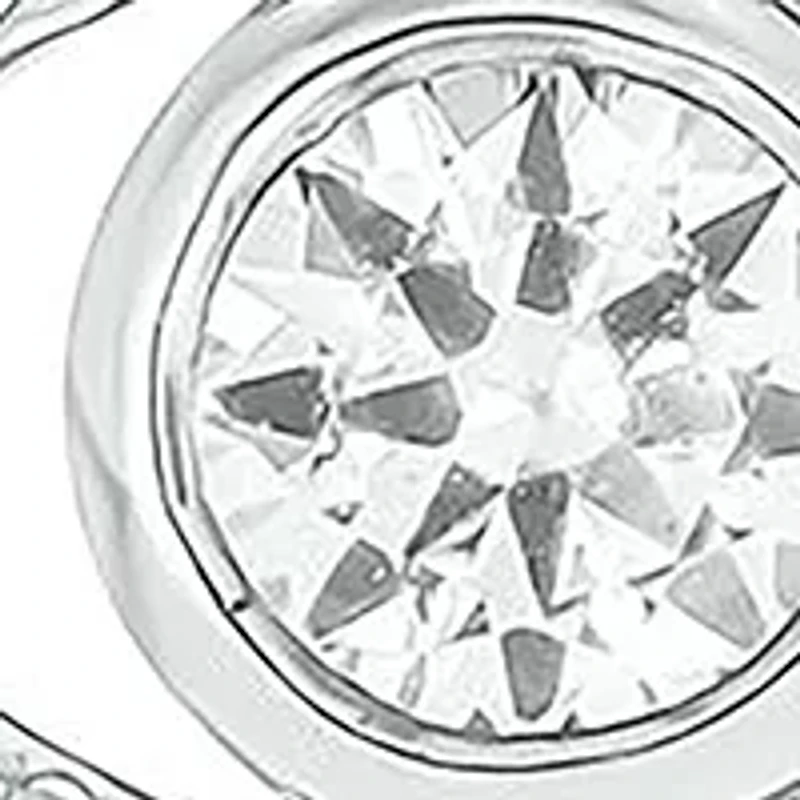 Lab Created 1/6 ct. t.w. Diamond Evil Eye Earring in Sterling Silver