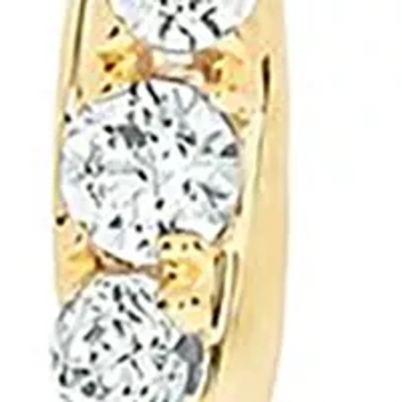 1/6 ct. t.w. Diamond liner Earring in 10K Yellow Gold