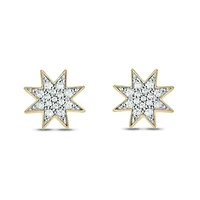 1/5 ct. t.w. Diamond Star Earring in 10K Yellow Gold