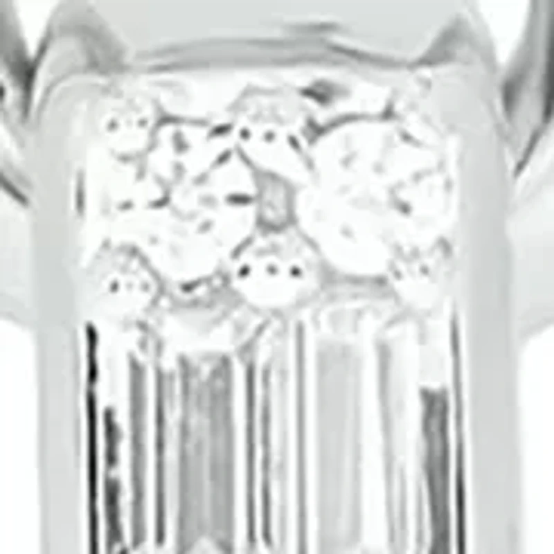 1/ ct. t.w. Diamond Paper Clip Styled Earring in Sterling Silver