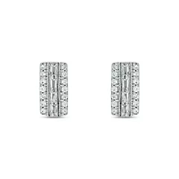 1/5 ct. t.w. Diamond Bar Earring In Sterling Silver