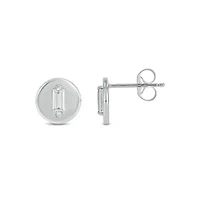 Lab Created 1/5 Carat Lab-Grown Baguette Diamond Stud Earrings