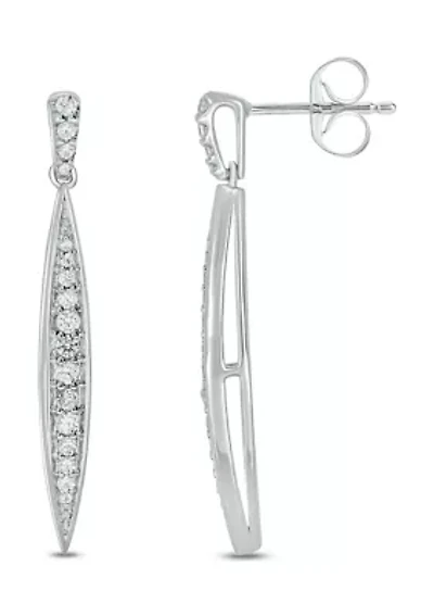 1/3 ct. t.w. Diamond Fashion Earring In Sterling Silver