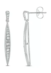 1/3 ct. t.w. Diamond Fashion Earring In Sterling Silver