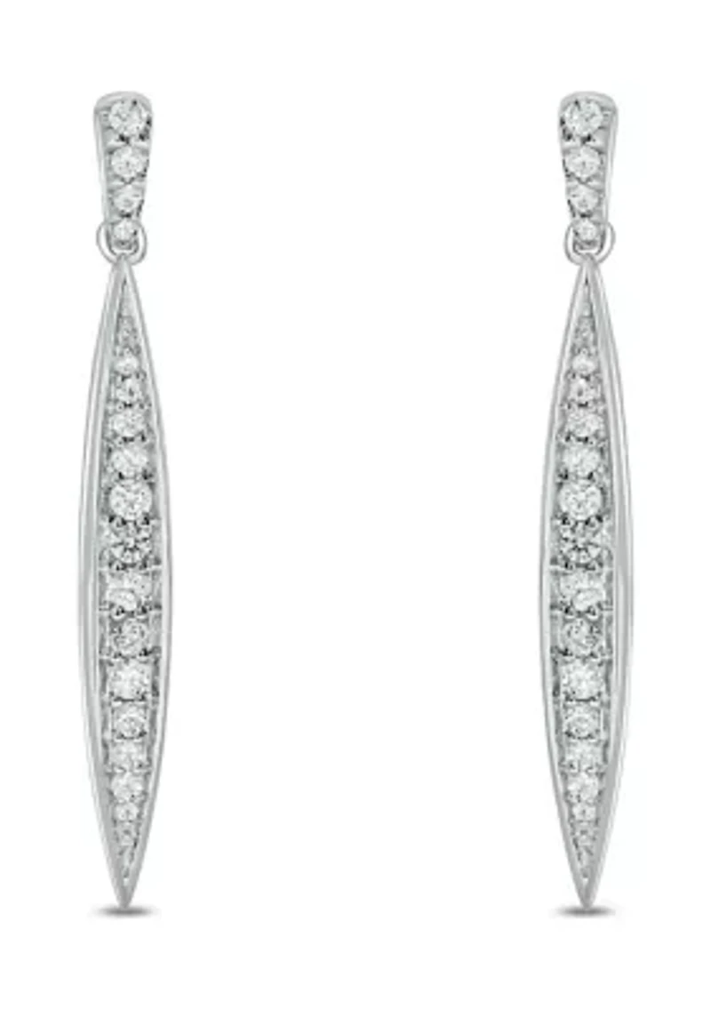 1/3 ct. t.w. Diamond Fashion Earring In Sterling Silver