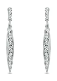 1/3 ct. t.w. Diamond Fashion Earring In Sterling Silver