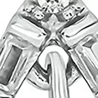 1/4 ct. t.w. Diamond Drop Earring In Sterling Silver