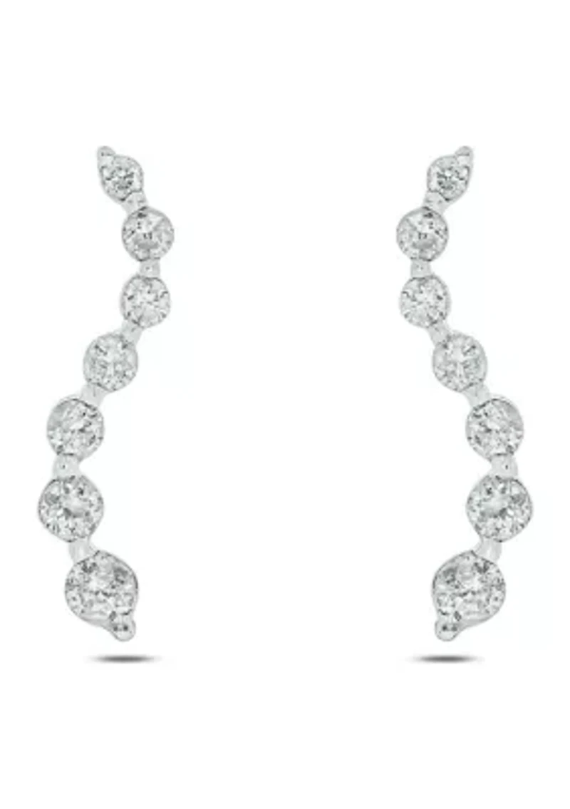 1/4 ct. t.w. Diamond Fashion Earring In 14K White Gold