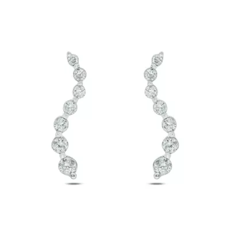 1/4 ct. t.w. Diamond Fashion Earring In 14K White Gold