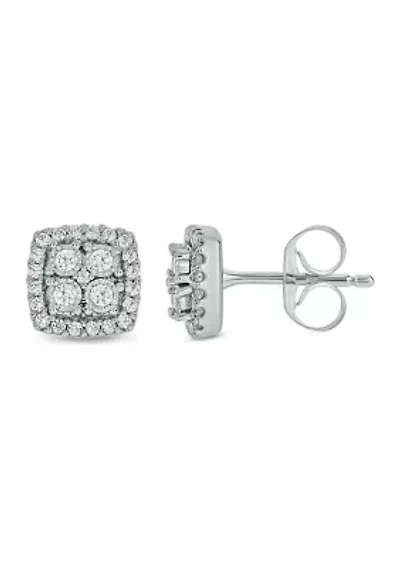 1/4 ct. t.w. Diamond Fashion Earring In Sterling Silver