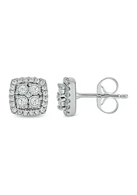 1/4 ct. t.w. Diamond Fashion Earring In Sterling Silver