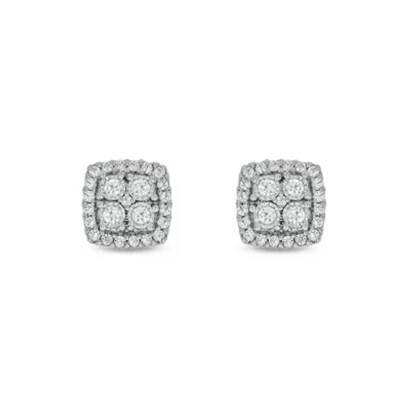 1/4 ct. t.w. Diamond Fashion Earring In Sterling Silver