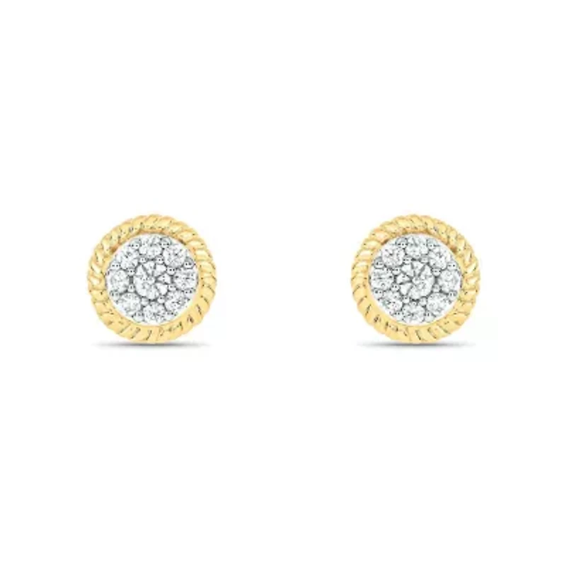 1/4 ct. t.w. Diamond Stud Earring In 10K Yellow Gold