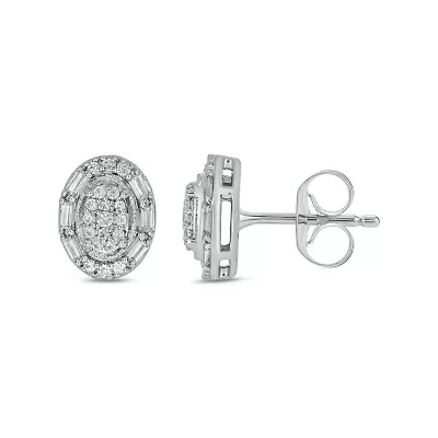 1/4 ct. t.w. Diamond Fashion Earring In Sterling Silver