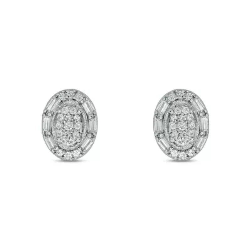 1/4 ct. t.w. Diamond Fashion Earring In Sterling Silver