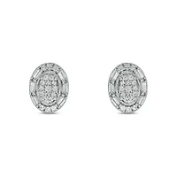 1/4 ct. t.w. Diamond Fashion Earring In Sterling Silver