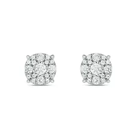 1/3 ct. t.w. Diamond Stud Earring In 10K White Gold