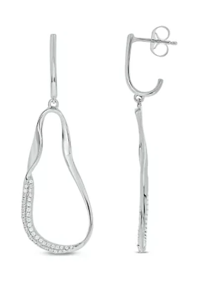 1/3 ct. t.w. Diamond Fashion Earring In Sterling Silver