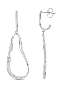 1/3 ct. t.w. Diamond Fashion Earring In Sterling Silver