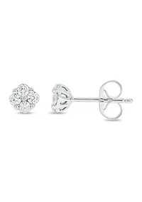 3/8 ct. t.w. Diamond Stud Earring In 10K White Gold