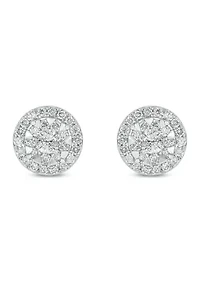 1/2 ct. t.w. Diamond Stud Earring In 10K White Gold