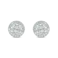 1/2 ct. t.w. Diamond Stud Earring In 10K White Gold