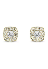 1/2 ct. t.w. Diamond Stud Earring In 10K Yellow Gold