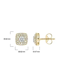 1/2 ct. t.w. Diamond Stud Earring In 10K Yellow Gold