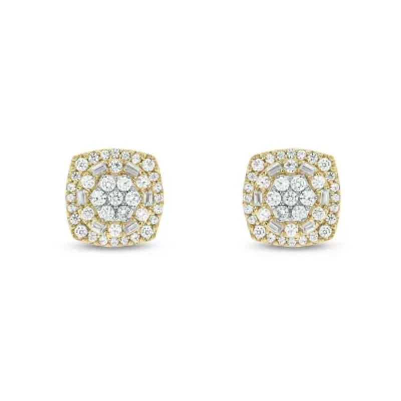 1/2 ct. t.w. Diamond Stud Earring In 10K Yellow Gold