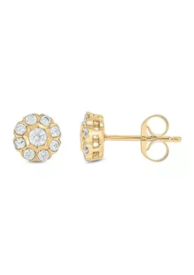 1/2 ct. t.w. Diamond Stud Earring In 10K Yellow Gold