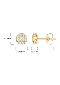 1/2 ct. t.w. Diamond Stud Earring In 10K Yellow Gold