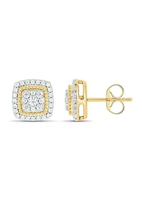 1/2 ct. t.w. Diamond Stud Earring In 10K Yellow Gold