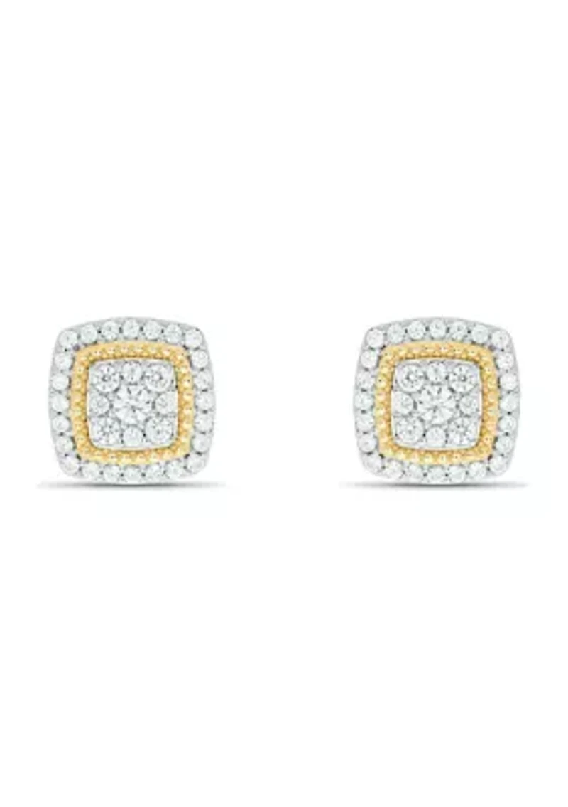 1/2 ct. t.w. Diamond Stud Earring In 10K Yellow Gold