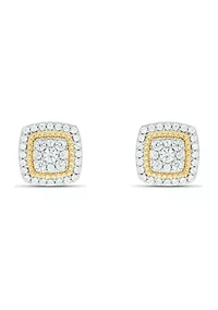 1/2 ct. t.w. Diamond Stud Earring In 10K Yellow Gold