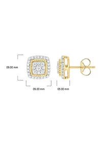 1/2 ct. t.w. Diamond Stud Earring In 10K Yellow Gold