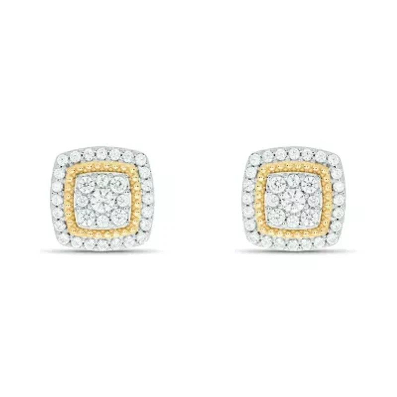 1/2 ct. t.w. Diamond Stud Earring In 10K Yellow Gold