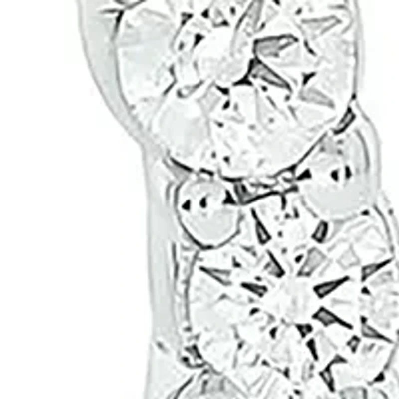 Lab Created 5/8 Carat Lab Grown Diamond Floral Timeless Sparkle Earring in 10KT White Gold