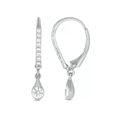 1/2 carat, Diamond Dangler Hoop,Flaunt The Drop Earring in 14K White Gold